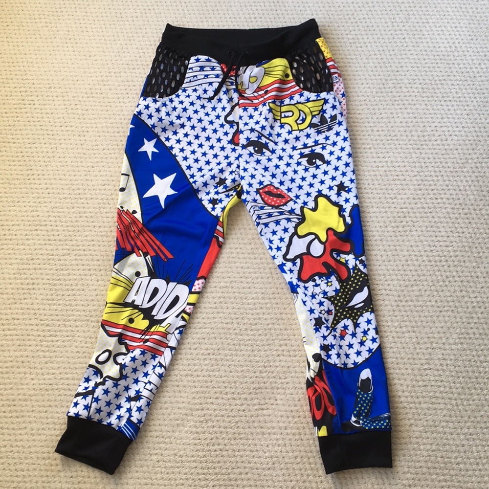 Adidas Rita ora track pants jogger aop size small